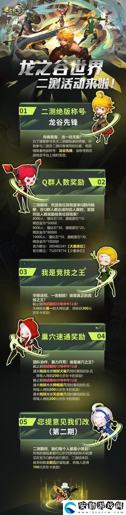 冒險家集結(jié)！龍之谷世界先鋒二測明日開啟